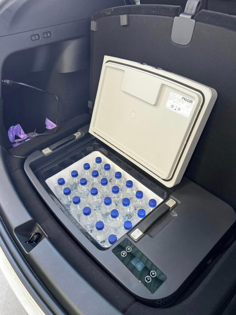 tesla model y fridges in pics option 2